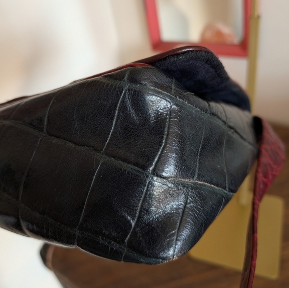 Sharif USA Multicolor Patchwork Leather Shoulder Bag - Picture 15 of 16